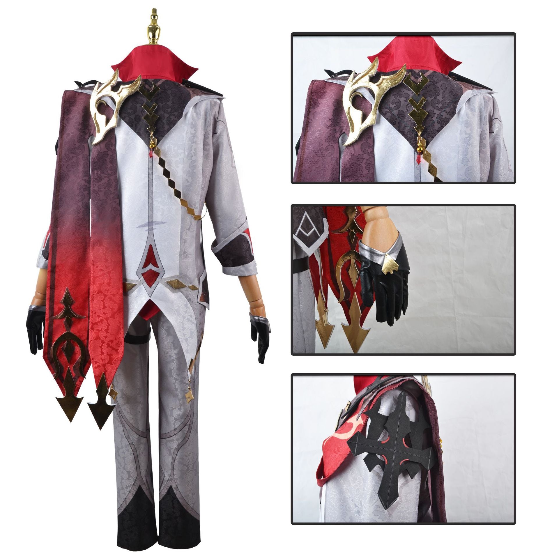 NEATMOA 原神 スネージナヤ コスプレ タルタリヤ 豪華版 フルセット 衣装 学園祭 文化祭 撮影 ハロウィン パーティー コスチューム 男女兼用