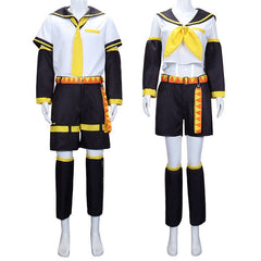 NEATMOA 鏡音リン 鏡音レン セーラー服 コスプレ衣装 制服 アニメ コスプレイベント ハロウィン 学園祭 ウィッグ付き