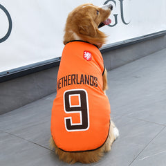 NEATMOA World Cup Dog Jersey – Lightweight Summer Shirt for Small, Medium, and Large Dogs like Golden Retriever, Teddy, Bichon, Husky, Samoyed, and Corgi
