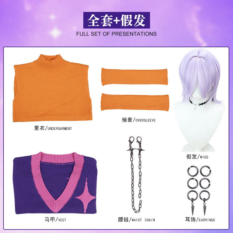 NEATMOA Mystery Sasha Boys Cosplay Daily Outfit – Anime Inspired Casual Costume for Teens & Adults, Asian Sizes Available