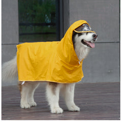 NEATMOA Waterproof Dog Rain Poncho with Belly Wrap – Easy-Wear Jacket in Yellow, Blue, Pink, Green for Small & Large Dogs