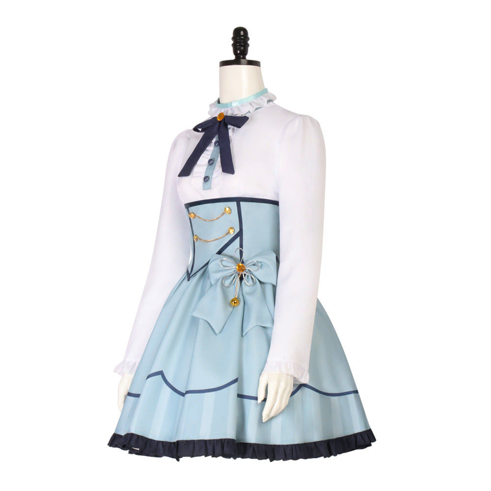 NEATMOA 天宮こころ コスプレ ワンピース＆帽子セット VTuber風 仮装 衣装 学園祭 ハロウィン イベント撮影用
