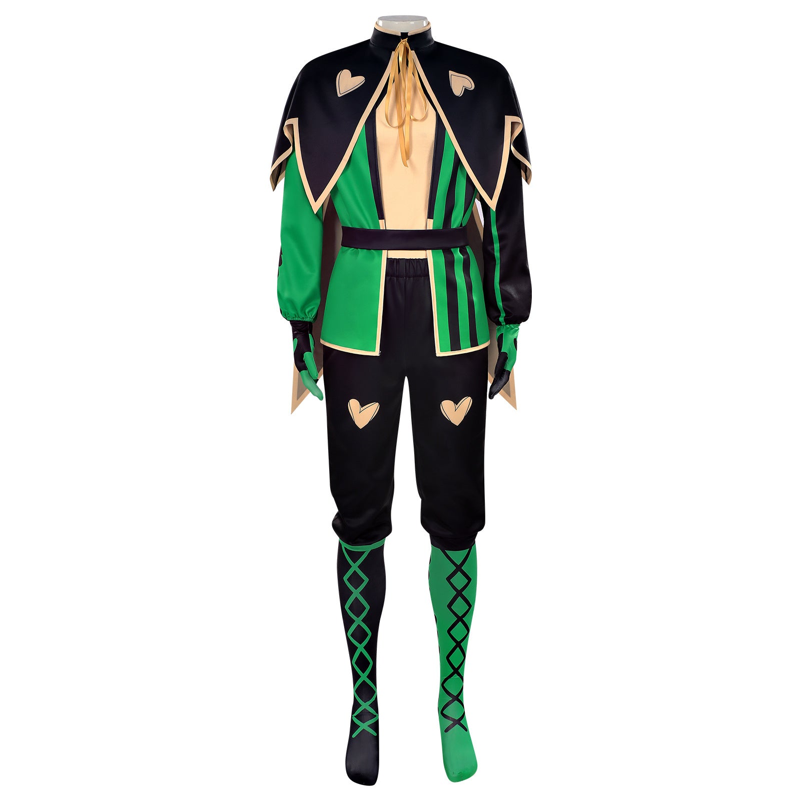 NEATMOA The Freak Circus Harlequin Cosplay Costume Full Set Outfit for Halloween Carnival and Roleplay