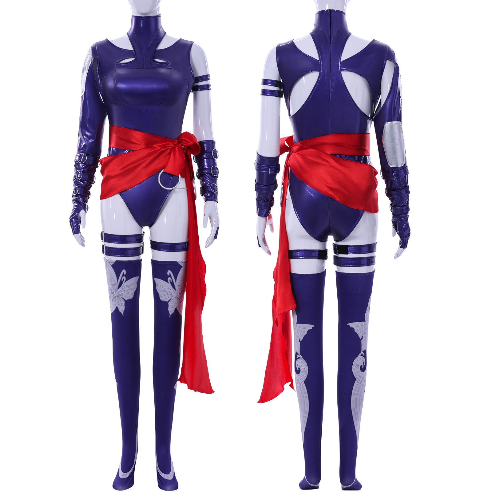 NEATMOA Marvel Rivals Psylocke Cosplay Costume Full Set – High Quality Purple Ninja Outfit for Halloween Comic Con Gaming Events