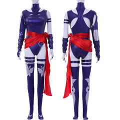 NEATMOA Marvel Rivals Psylocke Cosplay Costume Full Set – High Quality Purple Ninja Outfit for Halloween Comic Con Gaming Events