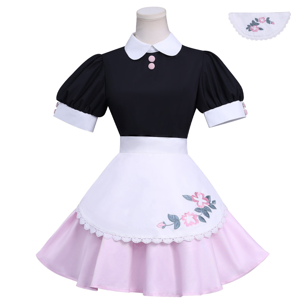 NEATMOA Miraculous Ladybug Cosplay Maid Outfit for Role Playing and Halloween Party Asian Size XS–XXL