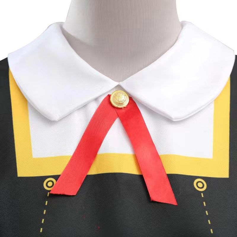 NEATMOA SPY×FAMILY Anya Forger Cosplay Costume Full Set for Halloween Party, School Festival, and Anime Events – Kids & Adult Sizes