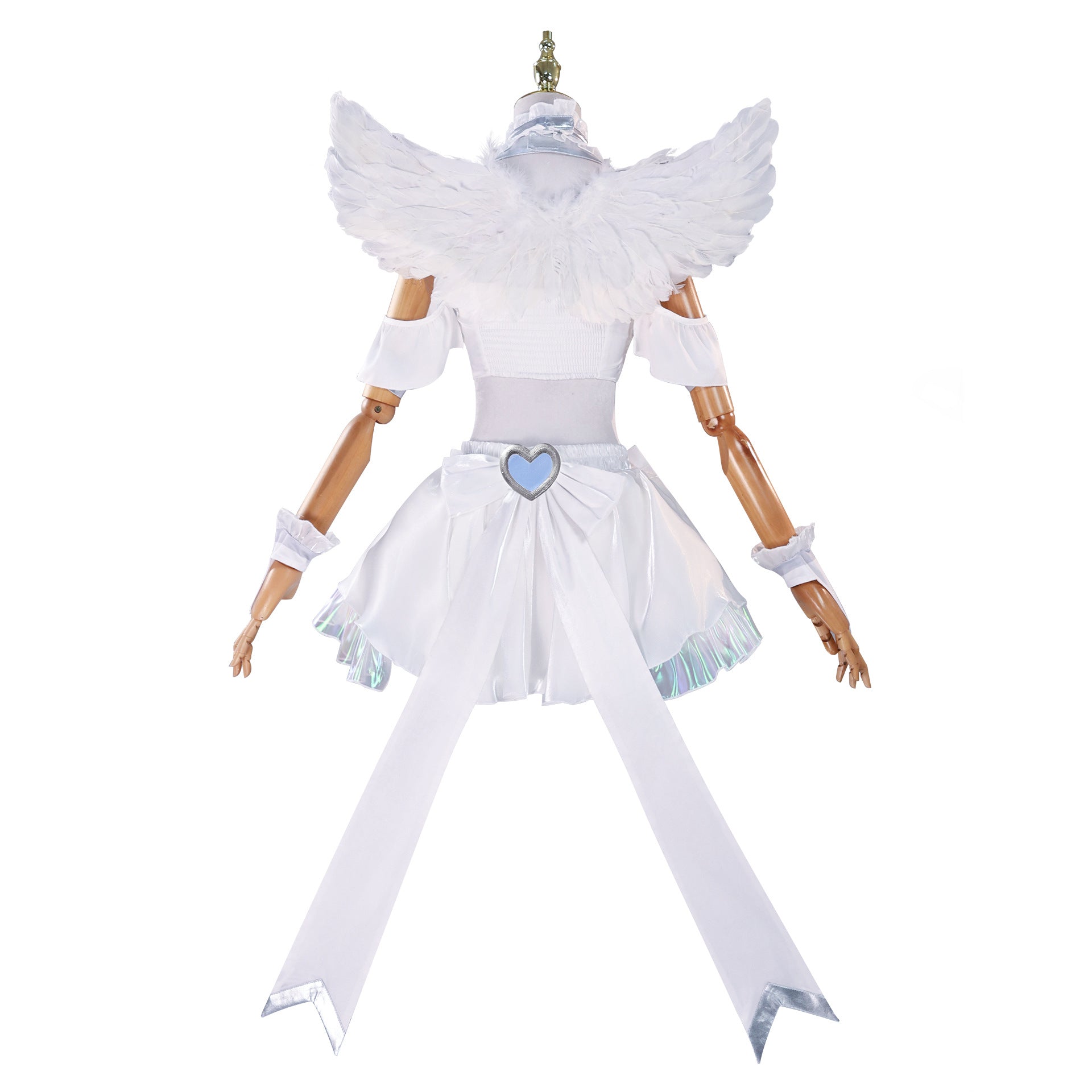 NEATMOA Stocking Angel Dress Cosplay Costume with Wings Asian Sizes Anime Outfit.