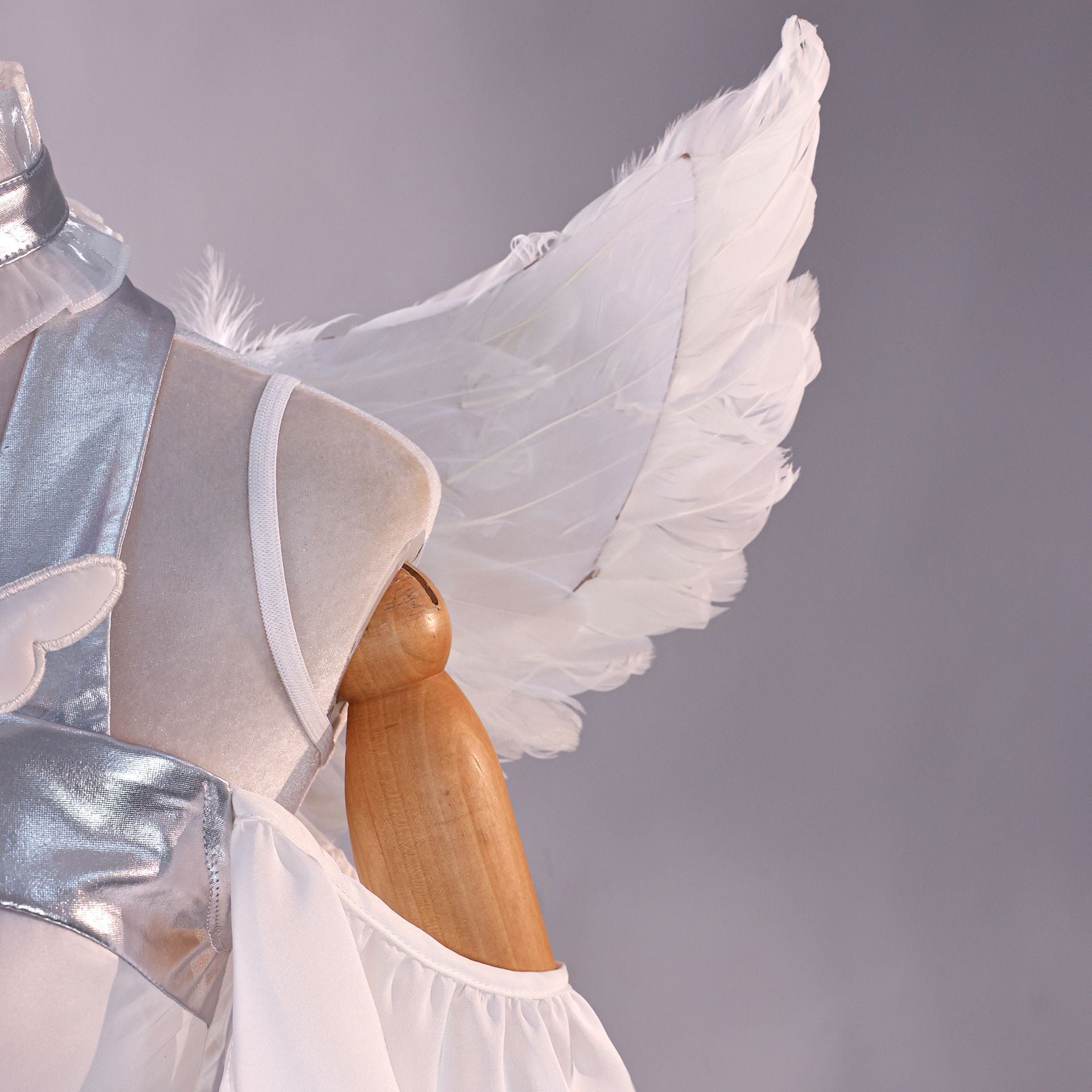 NEATMOA Stocking Angel Dress Cosplay Costume with Wings Asian Sizes Anime Outfit.