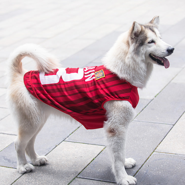NEATMOA World Cup Dog Jersey – Lightweight Summer Shirt for Small, Medium, and Large Dogs like Golden Retriever, Teddy, Bichon, Husky, Samoyed, and Corgi