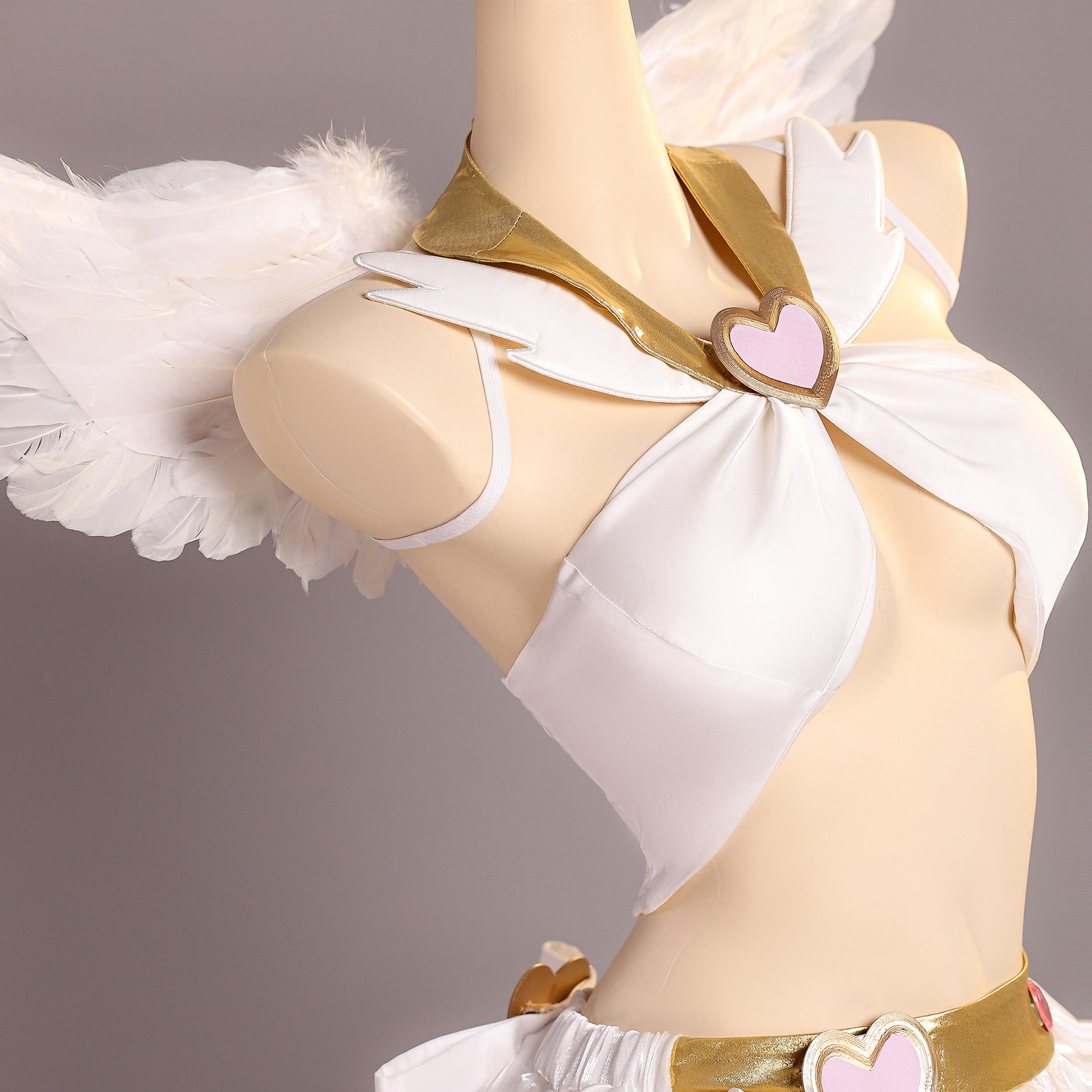 NEATMOA Panty Angel Dress Cosplay Costume with Wings Asian Sizes Anime Outfit.