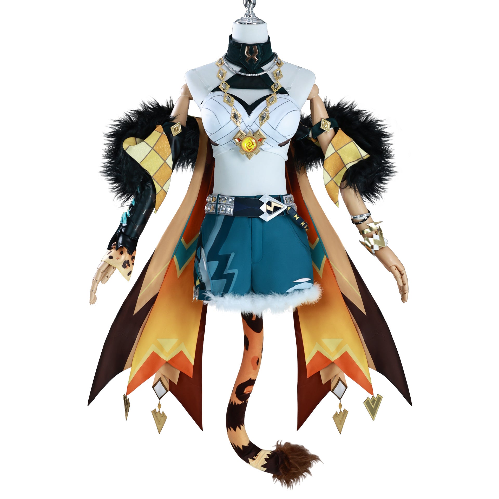 NEATMOA 原神 シロネン コスプレ 豪華フルセット 衣装 Natlan 男女兼用 学園祭 文化祭 撮影 ハロウィン パーティー用