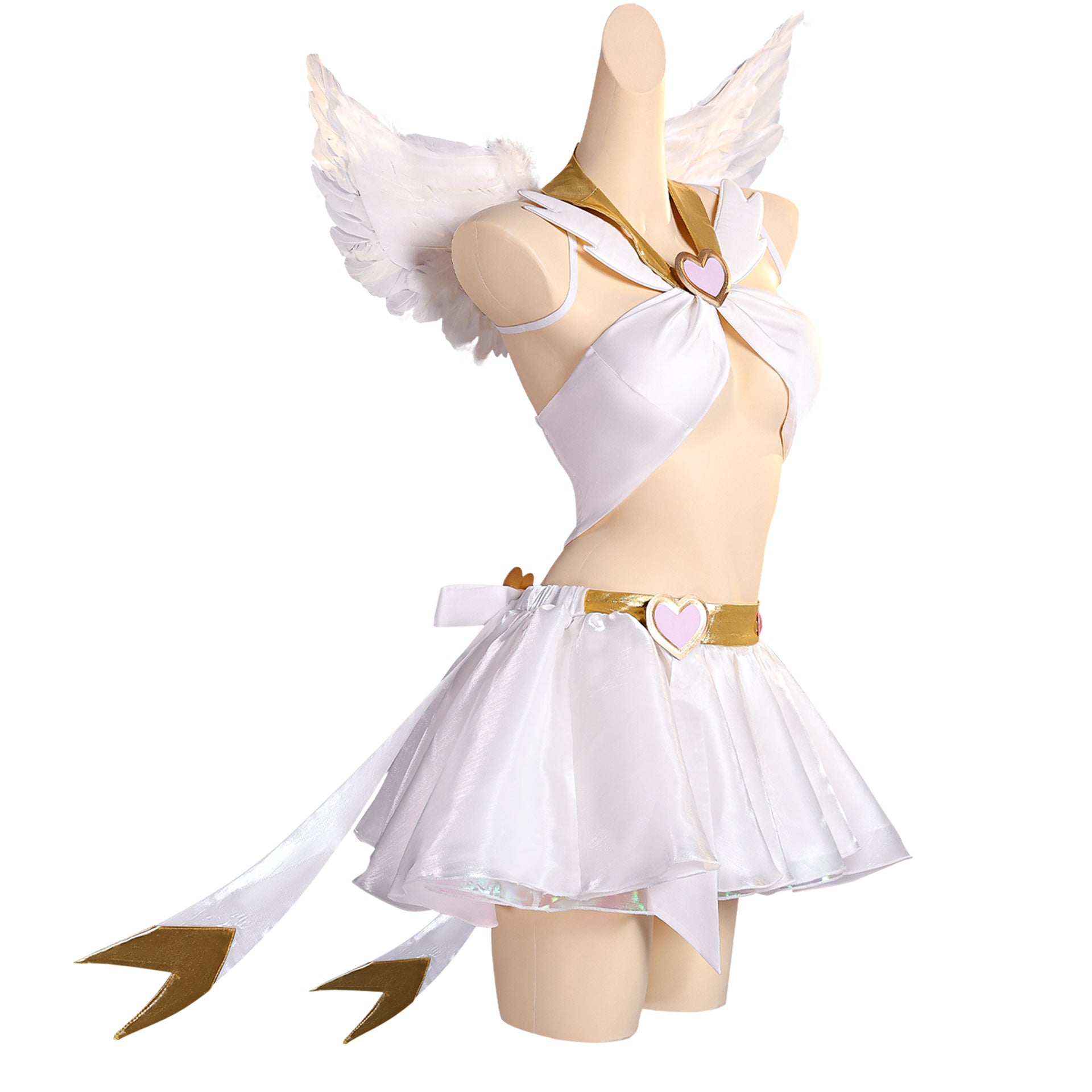 NEATMOA Panty Angel Dress Cosplay Costume with Wings Asian Sizes Anime Outfit.