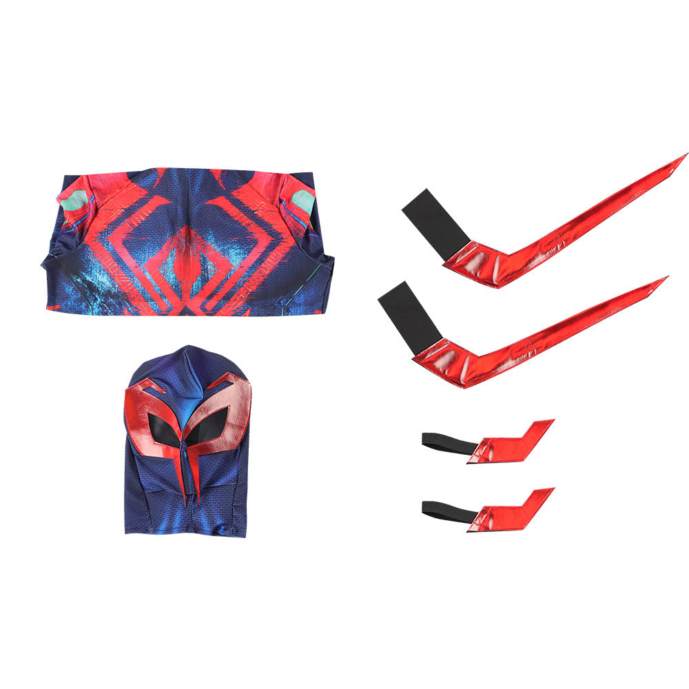 NEATMOA Spider-Man 2099 Cosplay Suit Full Body Costume Multi Dimensional Spandex Jumpsuit Halloween Party Event In Stock