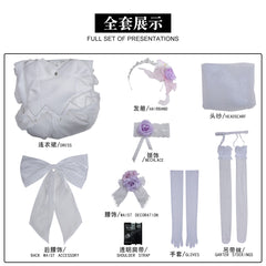 NEATMOA Date A Live Kurumi Tokisaki Wedding Dress Cosplay Costume Anime Bridal Cosplay Outfit