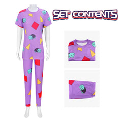 NEATMOA Zoey Inspired Cosplay Pajamas Korean Style Demon Hunter Sleepwear for Women Halloween Party