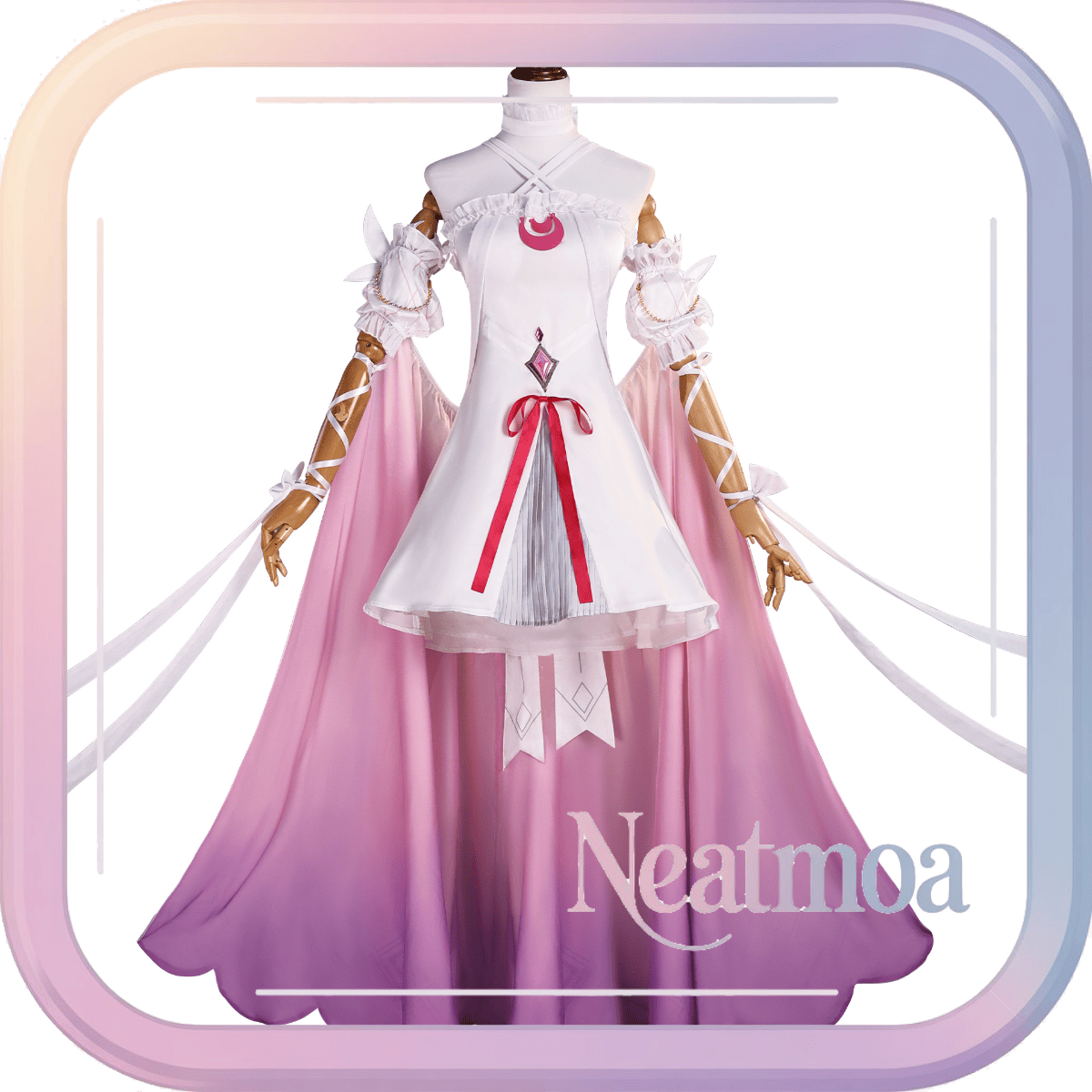 NEATMOA Genshin Impact Columbina Cosplay Costume – FES Carnival Outfit for Adults & Teens