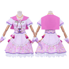 Hoshimiya Ichigo Aikatsu cosplay full costume back view

