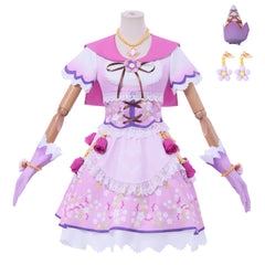 Hoshimiya Ichigo Aikatsu cosplay full costume with wig NEATMOA main view angle 