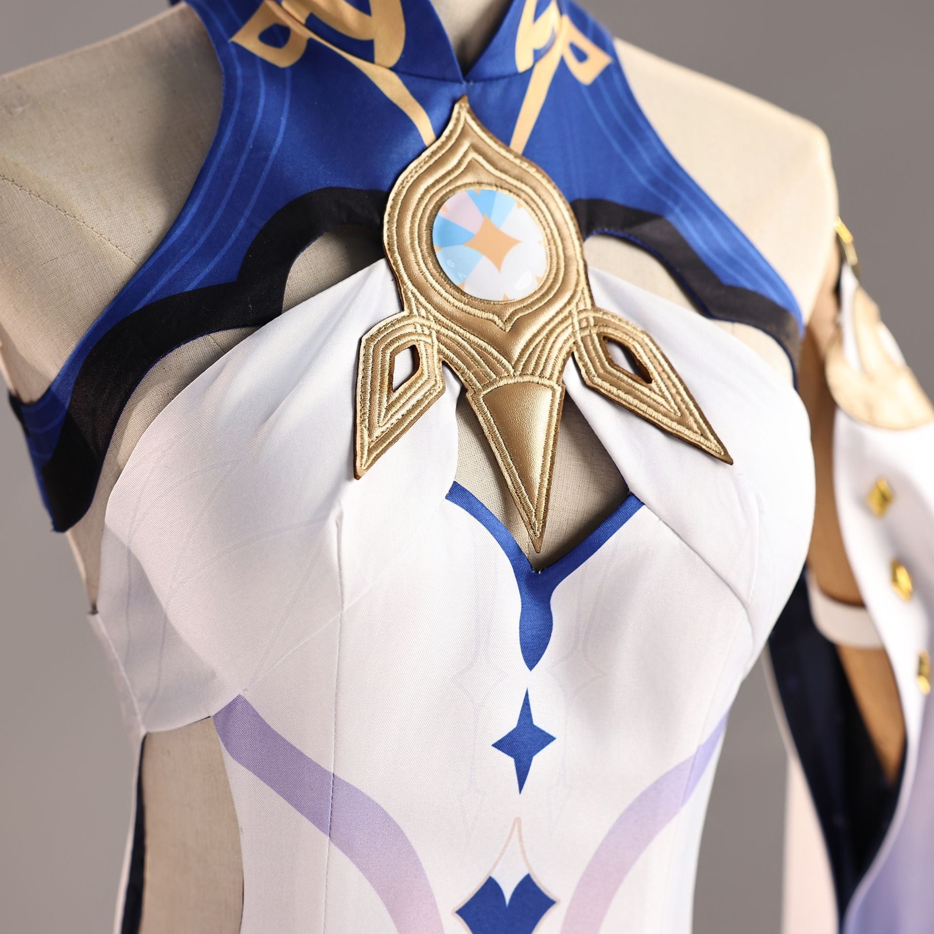 Istaroth Genshin Impact cosplay full costume close-up detail view
