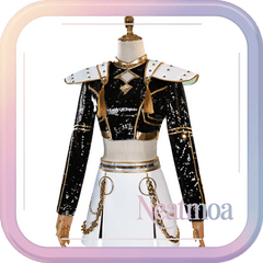 NEATMOA Zoey Inspired Cosplay Costume from KPop Demon Hunters Korean Style Demon Hunter Uniform for Women Stage Performance Dance Show Theater Event