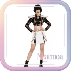 NEATMOA Zoey Inspired Cosplay Costume from KPop Demon Hunters Korean Style Demon Hunter Uniform for Women Stage Performance Dance Show Theater Event