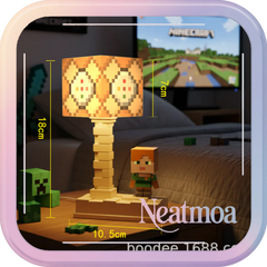 NEATMOA Minecraft TNT Night Light | Block LED Desk Lamp for Kids & Students | Gaming Atmosphere Bedside Lamp