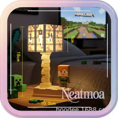 NEATMOA Minecraft TNT Night Light | Block LED Desk Lamp for Kids & Students | Gaming Atmosphere Bedside Lamp
