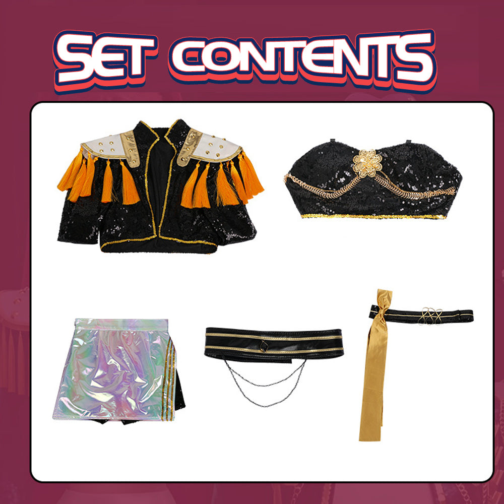NEATMOA Mira Inspired Cosplay Costume from KPop Demon Hunters Korean Style Demon Hunter Uniform for Women Stage Performance Dance Show Theater Event