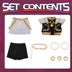 NEATMOA Zoey Inspired Cosplay Costume from KPop Demon Hunters Korean Style Demon Hunter Uniform for Women Stage Performance Dance Show Theater Event