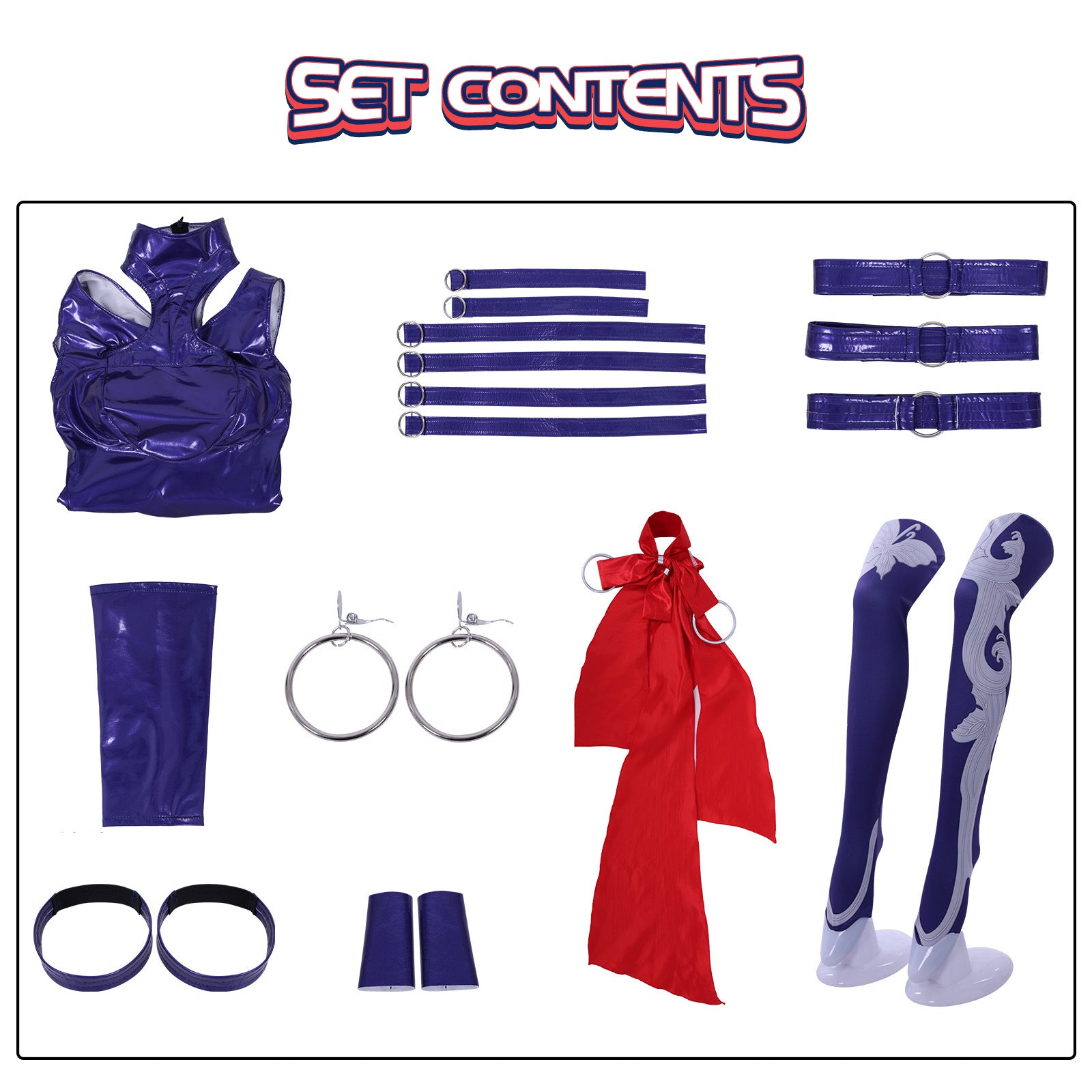 NEATMOA Marvel Rivals Psylocke Cosplay Costume Full Set – High Quality Purple Ninja Outfit for Halloween Comic Con Gaming Events