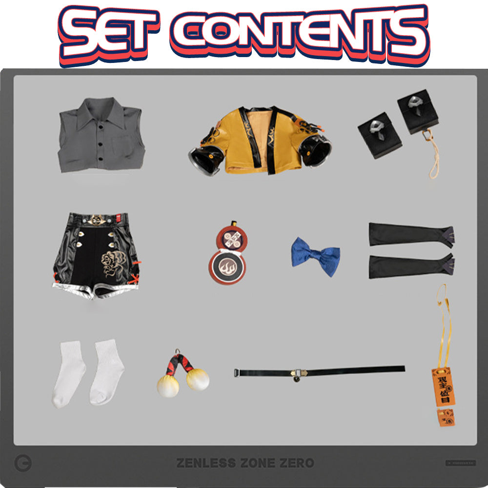 NEATMOA Ju Fufu Cosplay Costume Full Outfit for Halloween Anime Party Convention Asian Sizes