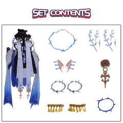 NEATMOA Cartethyia Cosplay Wuthering Waves Outfit for Role Playing Performance and Halloween Party Asian Size XS–XXL